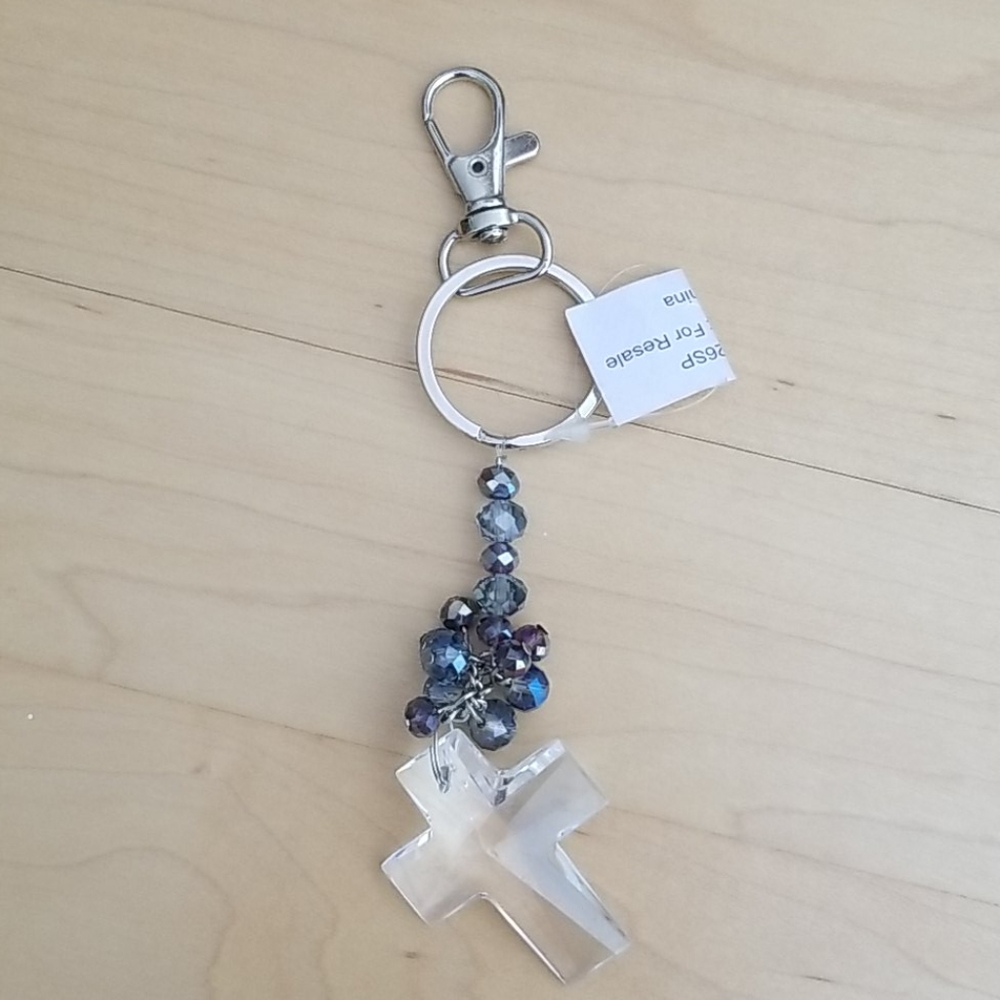 Cross Keychain Handbag Charm